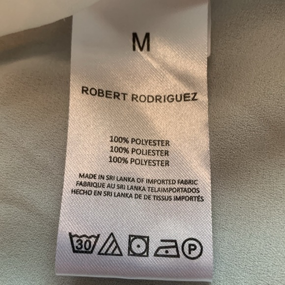 Robert Rodriguez white, sheer tunic. Long sleeve. Size medium - Picture 3 of 13